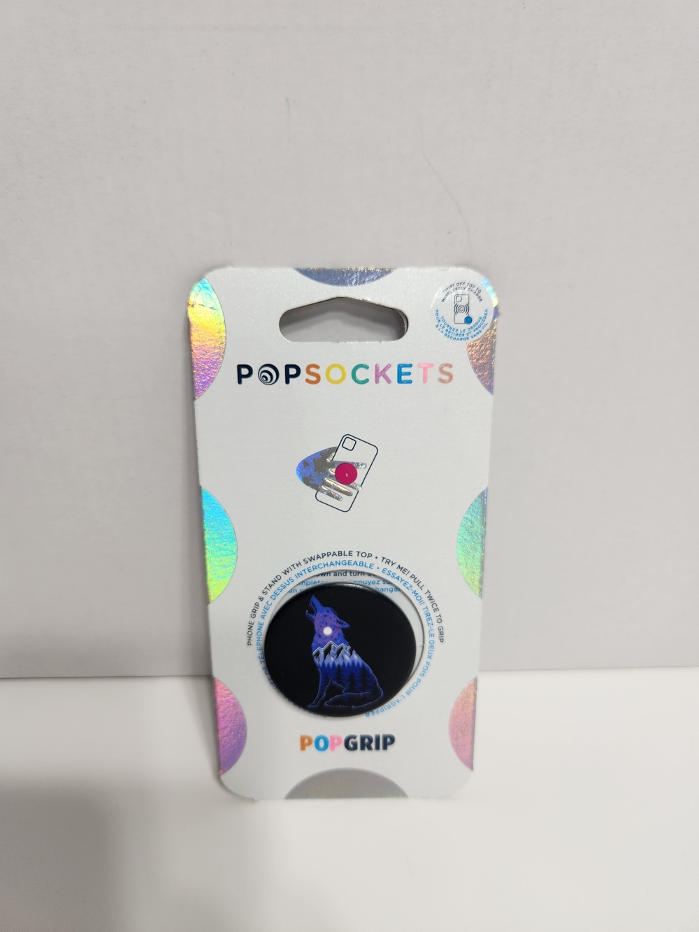 Popsockets PopGrip Phone Grip - Blue Wolf Design